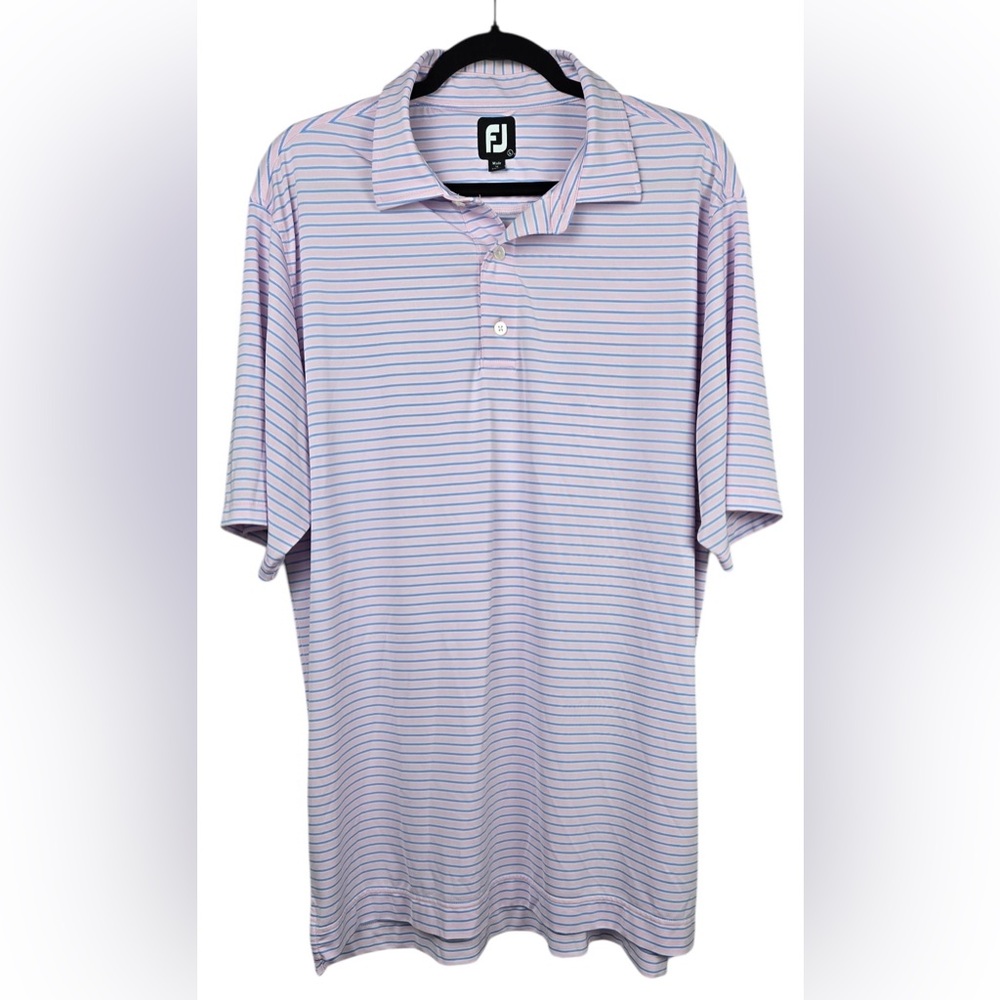 FootJoy Pink and Blue Polo Shirt for  ⛳️